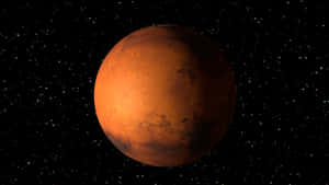 火星在星星背景下發出橙色光芒 — 火星人布魯諾 壁紙