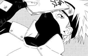 頭髮豎起的動漫角色躺著，用書蓋住臉。 — 酷 naruto 壁紙
