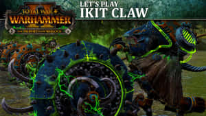 Warhammer Total War 遊戲場景，沼澤中的機械怪獸與騎手。 — 全軍破敵 戰錘 壁紙