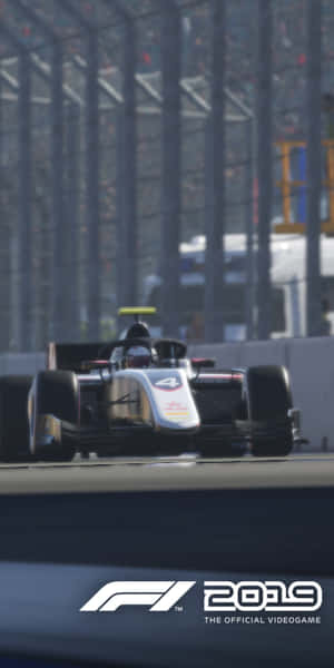 一級方程式賽車在賽道上奔馳，背景有觀眾。 — F1 2019 壁紙