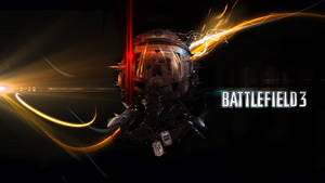 一名身穿未來裝備的士兵，帶有發光能量效果和 Battlefield 3 標誌。 — 電玩遊戲 GIF 壁紙