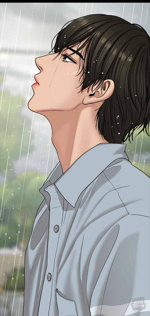 悲傷的動漫手機 — 下雨 壁紙