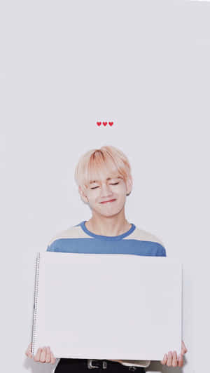 BTS V 照片 — 黑板 壁紙