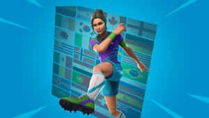Fortnite足球員在國際旗幟背景下移動。 — 足球員 壁紙
