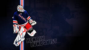 冰球守門員 Henrik Lundqvist 穿著遊騎兵隊裝備，附有球隊名稱和標誌。 — 西雅圖海怪 壁紙