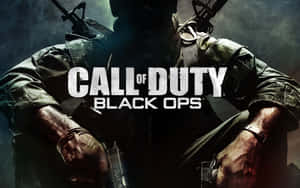 士兵為Call of Duty Black Ops遊戲穿著深色戰術裝備手持手槍。 — 決勝時刻：黑色行動4 壁紙