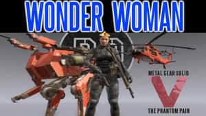 在《Metal Gear Solid V》遊戲藝術中，士兵與機甲和直升機。 — 戰爭機器5 壁紙