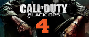 士兵手持手槍，帶有 'Call of Duty Black Ops 4' 文字 — 決勝時刻：黑色行動4 壁紙