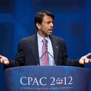 男子在CPAC 2012會議講台上發表政治演講 — 人物 壁紙