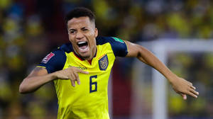 哥倫比亞足球員6號在體育場慶祝進球。 — FIFA 世界盃 壁紙