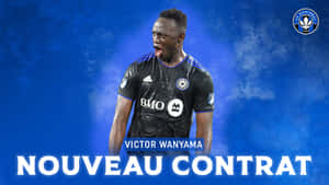 足球運動員 Victor Wanyama 慶祝新合約公告。 — 運動 壁紙