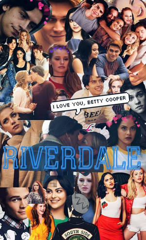 Riverdale 電視節目宣傳拼貼畫， featuring 主要角色和標誌性台詞。 — 史迪奇拼貼 壁紙