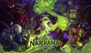 《爐石戰記：納克薩瑪斯詛咒》首領戰鬥，巫師與手下。 — 電玩遊戲 GIF 壁紙