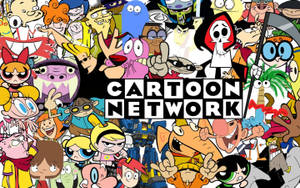 Cartoon Network標誌被其著名的動畫角色包圍。 — 卡通頻道角色 壁紙