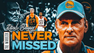 Rick Barry 籃球致敬圖像 附文字 never missed — 金州勇士 壁紙