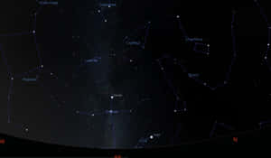 突出夜空星座和星星的天體圖。 — 星空動畫 壁紙