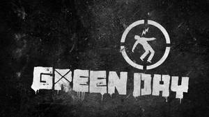 Green Day樂團標誌，閃電擊中圓圈內的人物。 — 年輕歲月合唱團 壁紙
