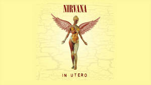Nirvana 專輯《In Utero》的封面藝術，展示一個有翼人物及可見的器官。 — 涅槃 壁紙
