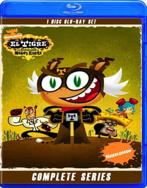 《El Tigre》超級英雄卡通封面，與朋友在沙漠中。 — 卡通 壁紙