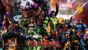 動態漫畫風格的 Team Marvel 超級英雄。 — 漫威反派 壁紙