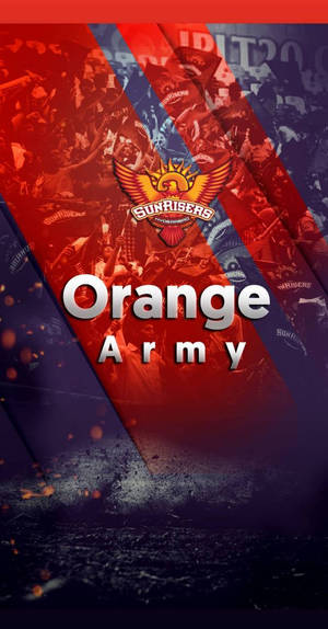 SunRisers Orange Army運動隊球迷桌布，包含人群和標誌。 — 海德拉巴日出者 壁紙
