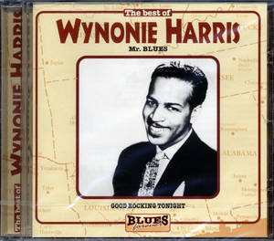 Wynonie Harris藍調專輯的CD封面，以他的肖像和美國南部地圖為背景。 — 音樂 壁紙