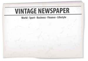 空白復古報紙頭版，帶有標題和分類標籤。 — Old Paper 壁紙
