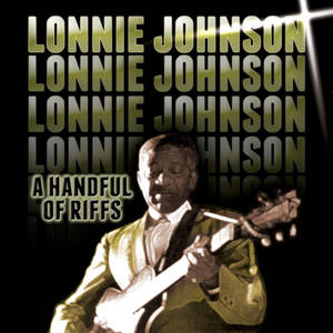 Lonnie Johnson在專輯封面上彈吉他，帶有重複文字。 — 演員 壁紙