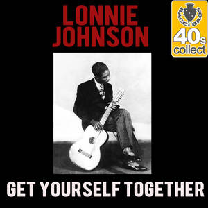 Lonnie Johnson 在復古專輯封面上拿著吉他。 — 演員 壁紙