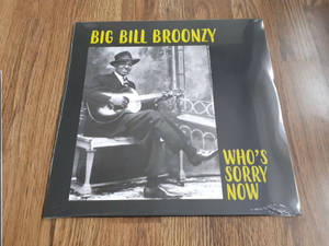 復古黑膠唱片封面， featuring 音樂家 Big Bill Broonzy 彈吉他。 — 音樂 壁紙