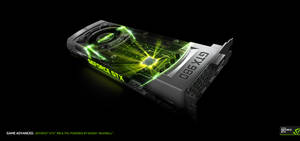 NVIDIA GeForce GTX 980顯示卡，內部綠色電路發光。 — 酷炫遊戲 壁紙