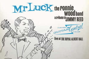 Mr Luck the Ronnie Wood 樂團向 Jimmy Reed 致敬，在皇家阿爾伯特音樂廳現場音樂會海報。 — 音樂 壁紙