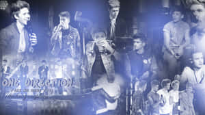 One Direction樂隊在Take Me Home巡迴演唱會表演中的拼貼畫。 — 美學拼貼 壁紙