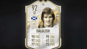 Kenny Dalglish的FIFA足球運動員卡，附有數據和蘇格蘭國旗。 — 足球 壁紙