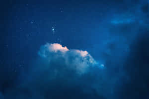 星空夜晚下發光的雲 — 星星 壁紙