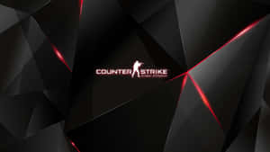 黑色幾何背景上帶有紅色亮點的Counter Strike Global Offensive標誌。 — 電玩遊戲 GIF 壁紙