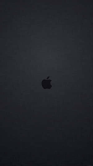 深色紋理壁紙，中央有Apple標誌 — 黑灰 iPhone 壁紙