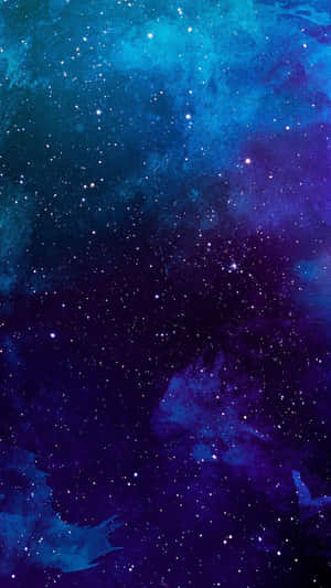 充滿活力的宇宙場景，星星和星雲呈現藍色和紫色調。 — 美學深藍 壁紙