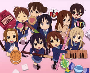 K-on背景 — 動漫美少女 壁紙