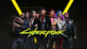 Cyberpunk 2077 遊戲角色在霓虹燈照亮的未來環境中。 — 電馭叛客2077 壁紙