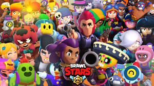 《Brawl Stars》遊戲角色組成一個充滿活力的繽紛群體。