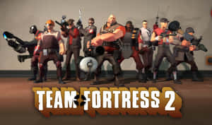 Team Fortress 2 角色穿著戰鬥裝備手持武器擺姿勢。 — Dota 2 4K 壁紙
