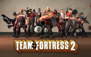 Team Fortress 2 角色穿著戰鬥裝備手持武器擺姿勢。 — Tf2 壁紙