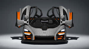 LEGO McLaren跑車在工作室燈光下打開車門 — Pro Display XDR 壁紙