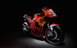 Red Bull KTM賽車摩托車，編號36，在工作室燈光下。 — 巴布風機車 壁紙
