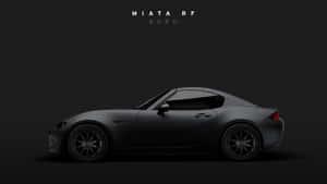 工作室環境中的時尚啞光黑色Miata RF Kuro跑車 — 馬自達 壁紙