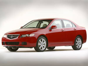 紅色Acura轎車在乾淨白色背景下的攝影棚照片 — Acura 壁紙