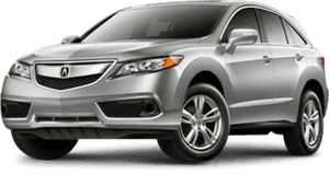 銀色Acura SUV，配備合金輪圈和時尚設計