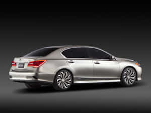 銀色Acura TLX轎車在深色工作室背景中以側面展示。 — 凱迪拉克 壁紙