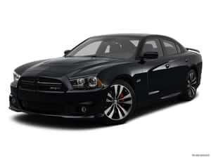 黑色Dodge Charger SRT轎車，配備銀色煞車卡鉗和合金輪圈。 — 道奇 壁紙